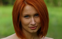 women closeup models metart magazine orange hair faces juline a 2560x1600 wallpaper 